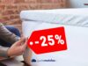 Surmatelas à mémoire de forme Memo Mello à 25%